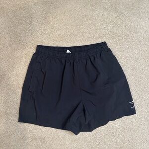 Gymshark Navy Athletic Shorts Elastic Waistband Lightweight